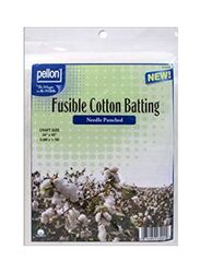Pellon Batting Needle Punch Fusible Cotton, Green/Blue
