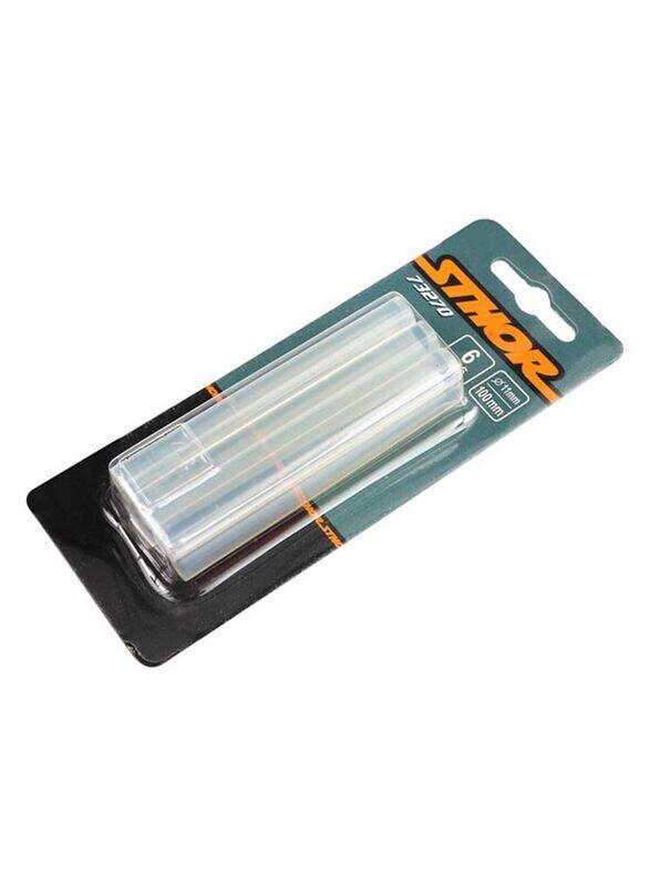 

Sthor 6-Piece Glue Sticks, 11 x 100mm, Clear