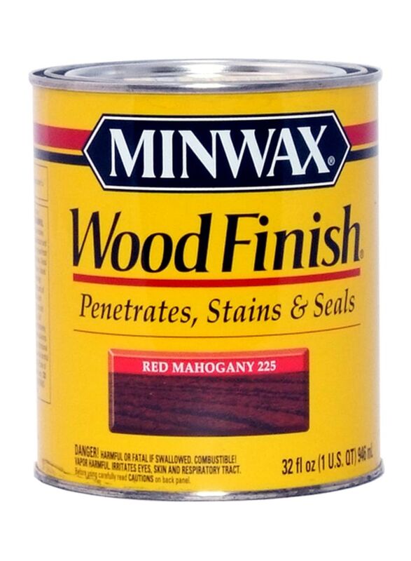 Minwax Wood Finish Penetrating Stain, Red Mahogany, 1 Qt. - Power
