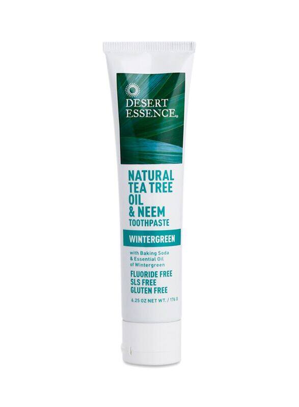 

Desert Essence Natural Tea Tree Oil & Neem Toothpaste, 176g