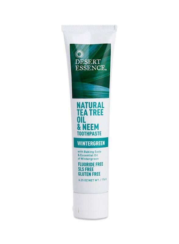 Desert Essence Natural Tea Tree Oil & Neem Toothpaste, 176g