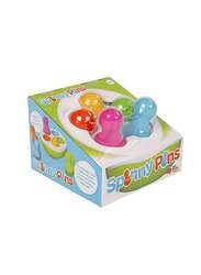 Fat Brain Toys Spinny Pins Baby Toys & Gifts Set for Babies, Ages 1+, Multicolour