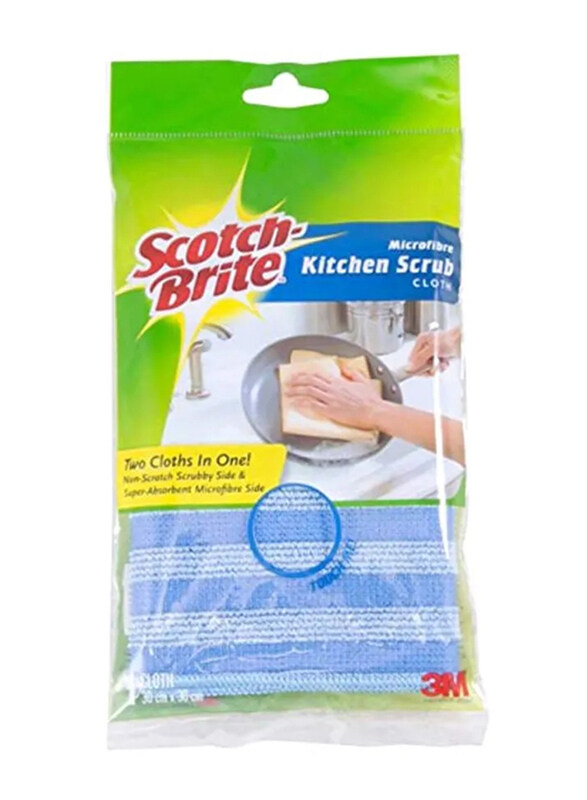 

Scotch Brite Scrub Cleaning Cloth, 30 x 32cm, Blue/White