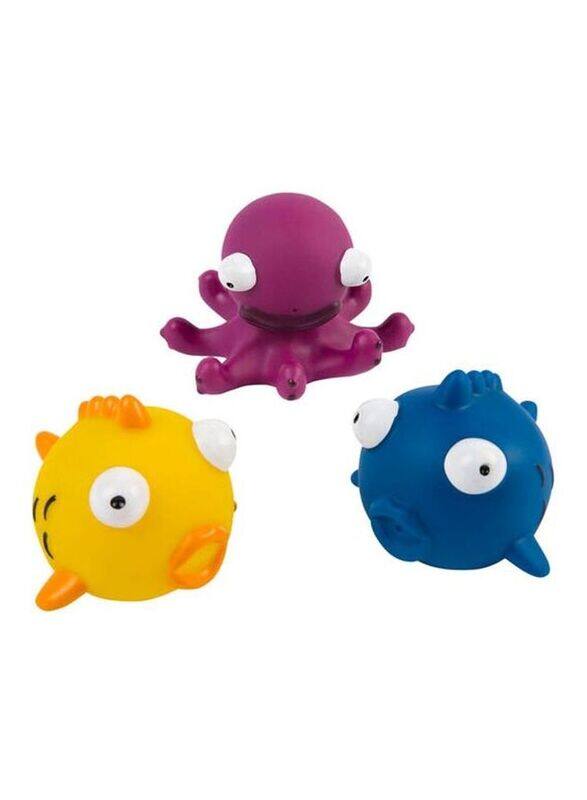 Speedo 3-Piece Sea Squad Squirty Bath Toy, Multicolour