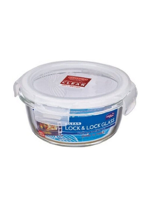 

Lock & Lock 400ml Boroseal Glass Round Food Container, Clear