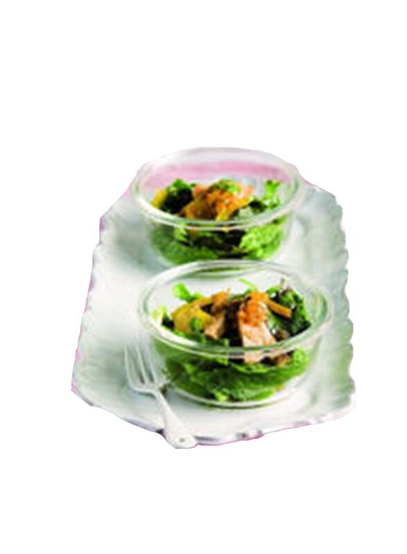Lock & Lock Oven Glass Round Shape Food Container, 0.95L, Clear