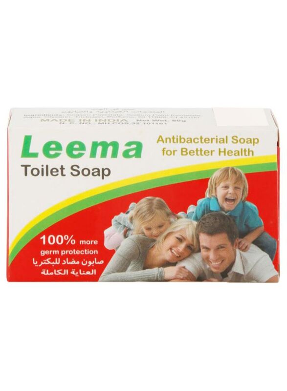 Leema Anti-Bacterial Toilet Soap Bar, 80g