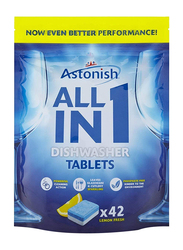 Astonish All-In-1 Dishwasher Lemon Fresh, 42 Tablets, 840g