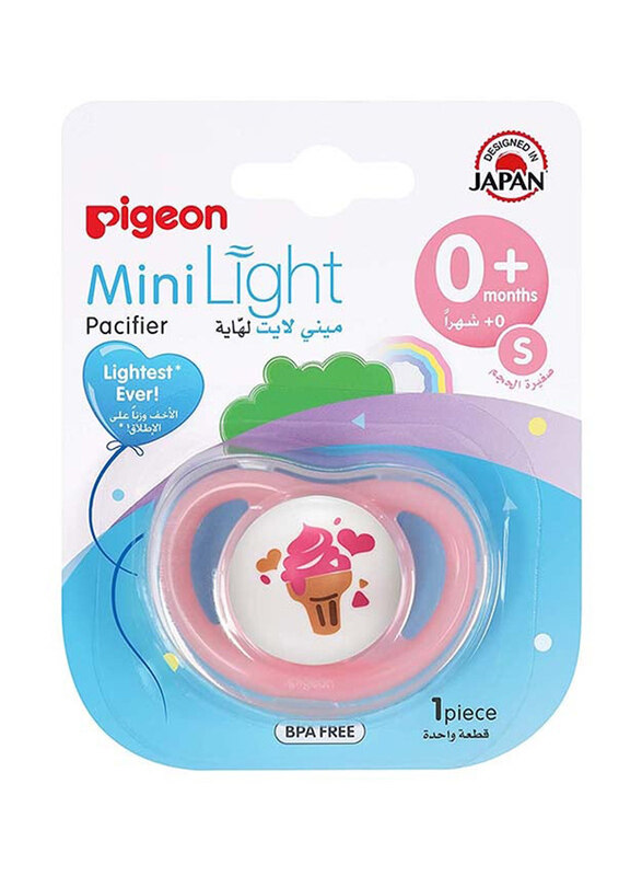 

Pigeon Minilight Pacifier, Small, Pink