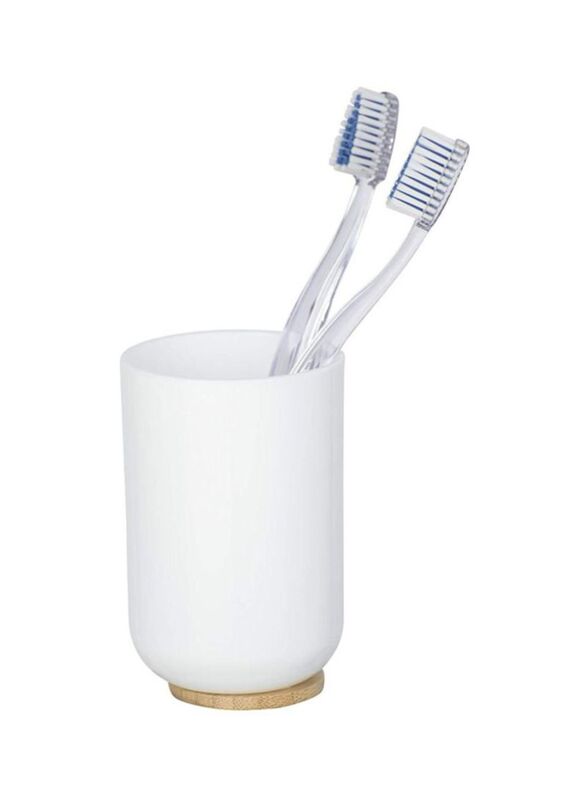 Wenko Pose Toothbrush Tumbler, 11x7cm, White