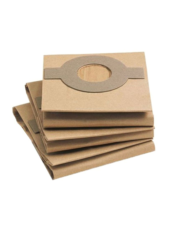 Karcher 5 Pieces Paper Filter Bags Set, 317857AC, Brown