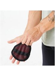Decathlon Corength Weight Training Grip Pad Glove, L/XL, Red/Black