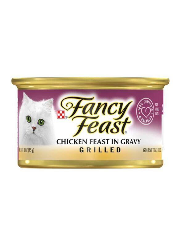 

Purina Fancy Feast Grilled Chicken Feast In Gravy Wet Food for Cats, 85g