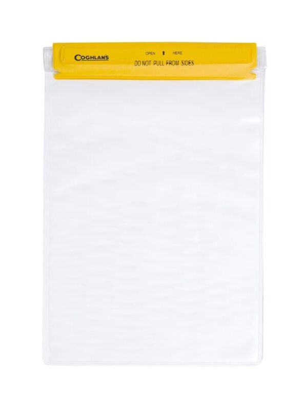 Coghlans Water Resistant Pouch, Clear/Yellow