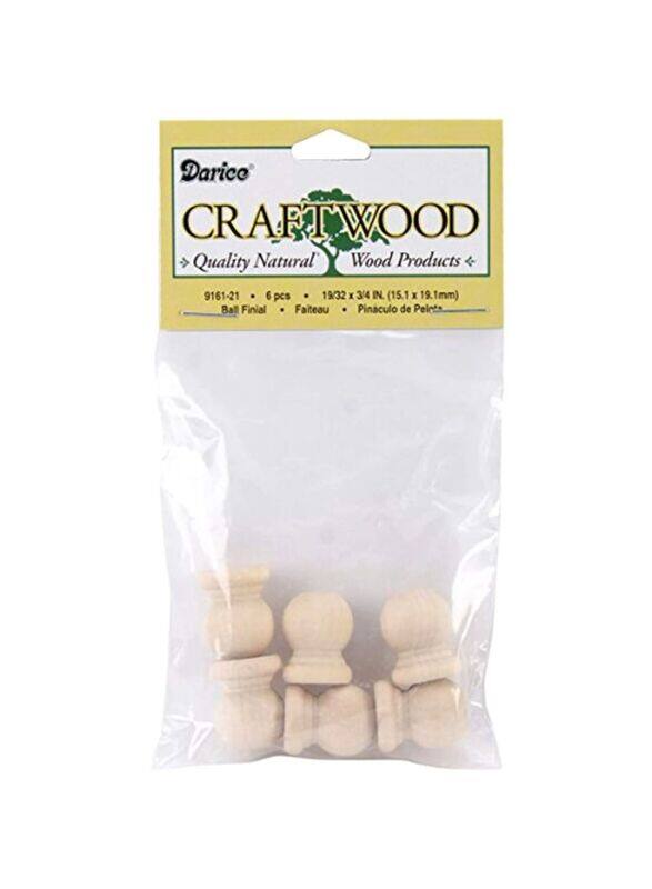 

Darice Unfinished Natural Wood Ball Set, Craft Kits, 6 Pieces