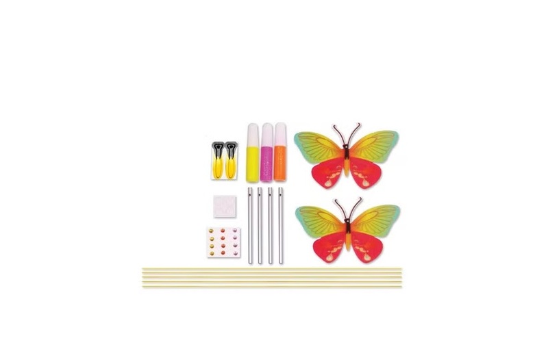 Creativity for Kids Mini Craft Butterfly Wind Chime Kit, Multicolour