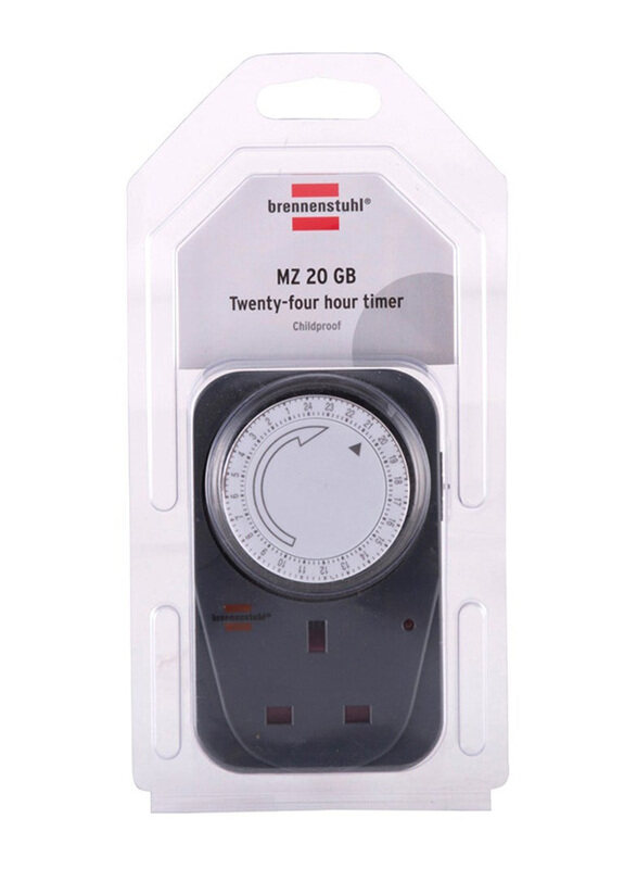 

Brennenstuhl 24 Hour Timer Socket, Black/White