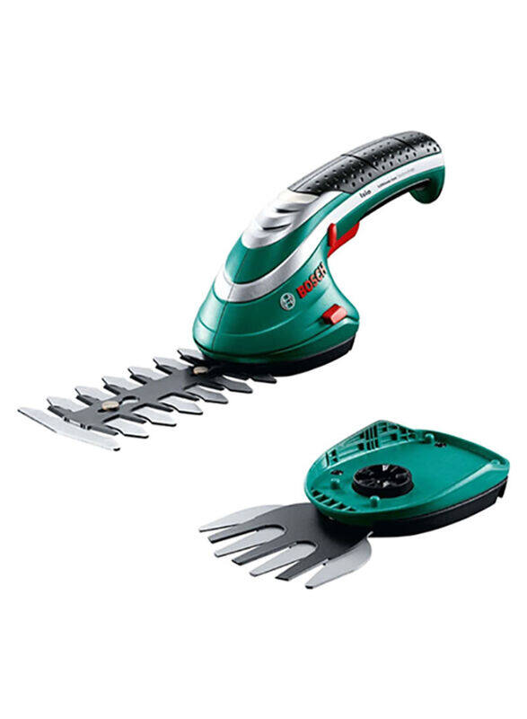 

Bosch Cordless Isio Shrub & Grass Shear Trimmer Set, 3.6V, 2 Piece, Multicolour