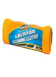 Armor All 6-Piece Microfiber Cleaning Cloth Set, Yellow