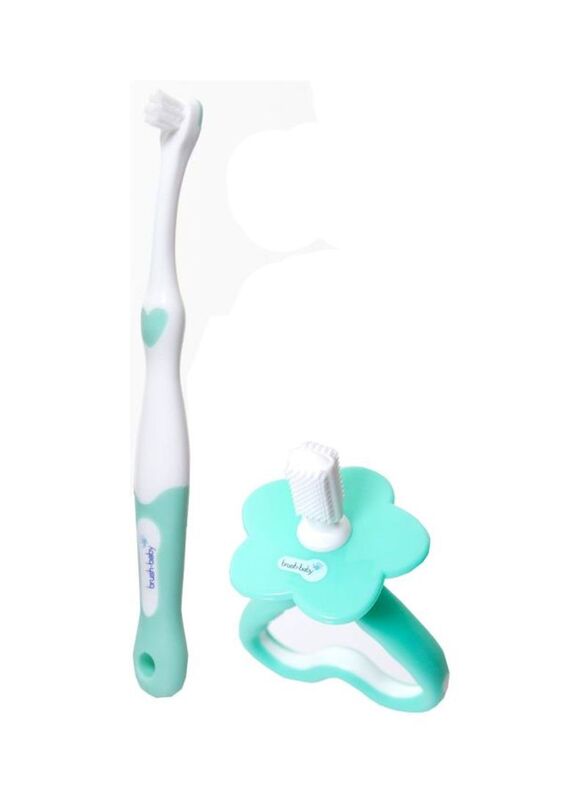 Brush-baby My Firstbrush & Teether Set, Green/White