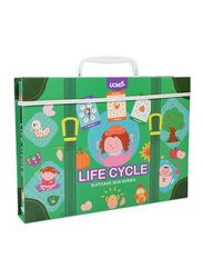 Ucmd 88-Piece Life Cycle Suitcase Box Series Puzzle Set