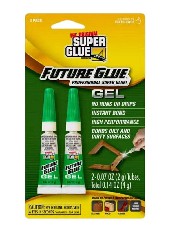 

Super Glue 2gm 2-Piece Future Glue Gel, Multicolour