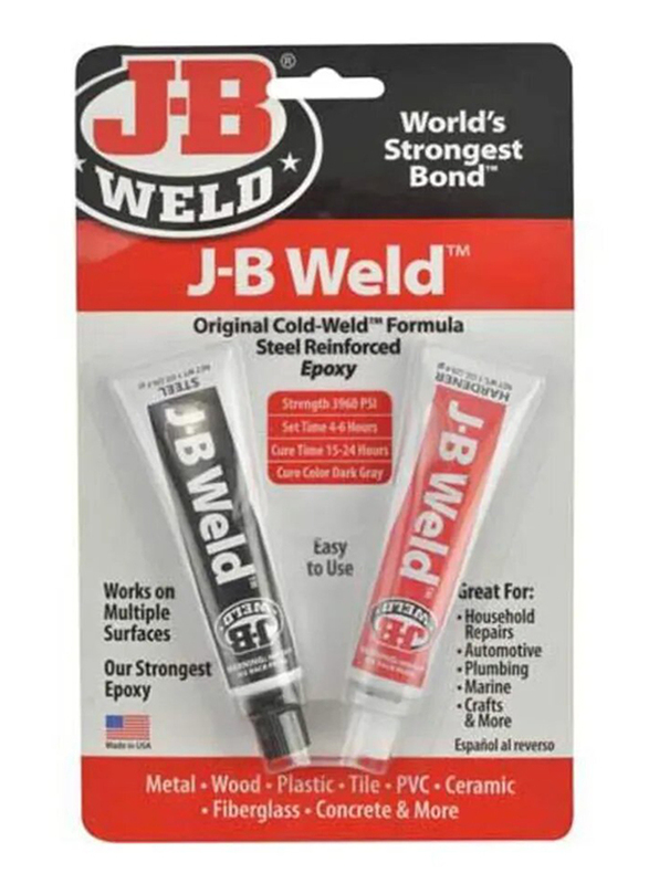 J-B Weld 2-Pieces Multipurpose Glue Filler Set, Red/White