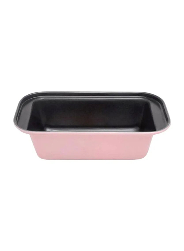 Fackelmann Rectangle Loaf Pan, Pink/Black