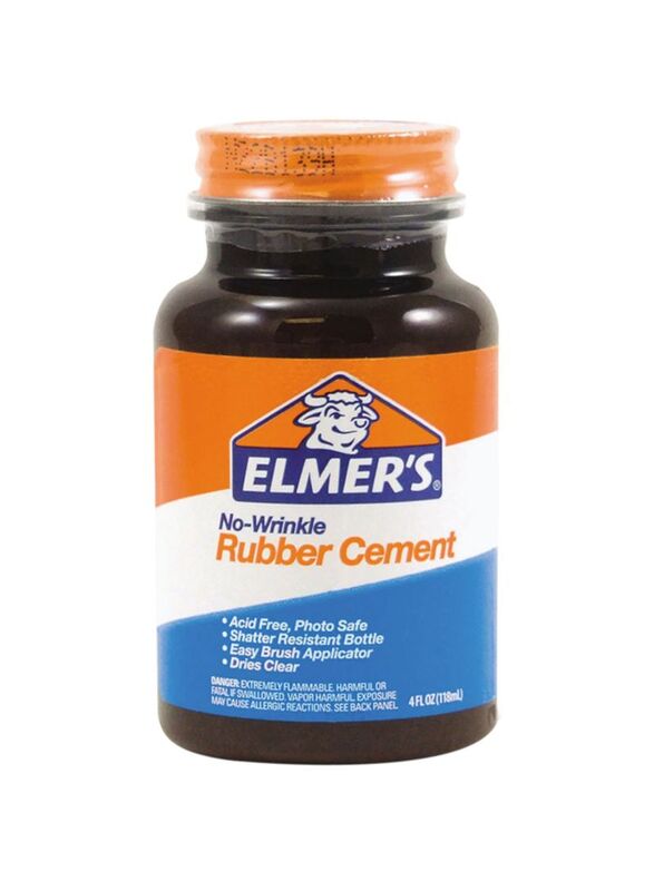 Elmer's Rubber Cement, 118ml, Orange