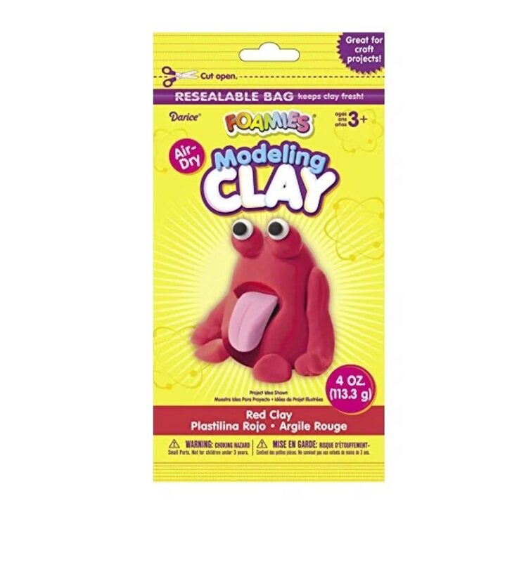 

Darice Foamies Modeling Clay, Red