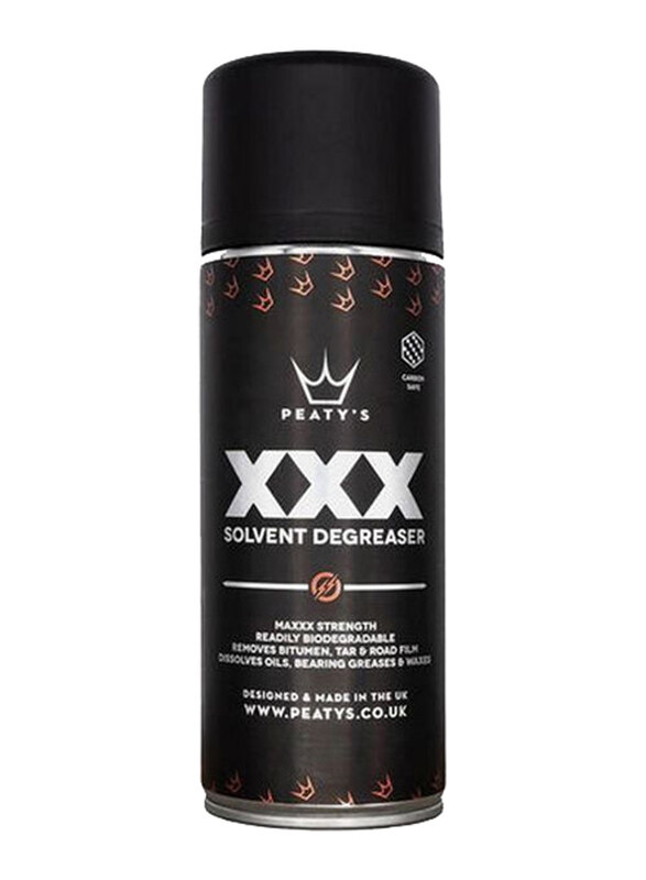 

Peaty's 400ml XXX Solvent Degreaser Spray, Black