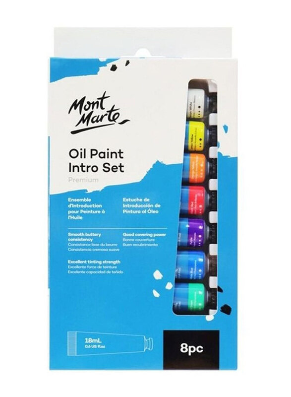 

Mont Marte Oil Paint Intro, 8 x 18ml, Multicolour