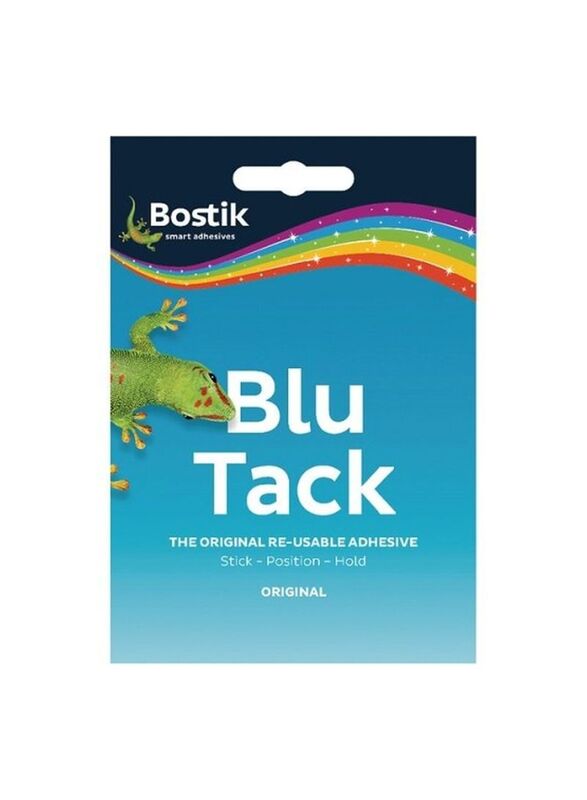 Bostik Blue-Tack Adhesive Set, 12 Pieces, Clear