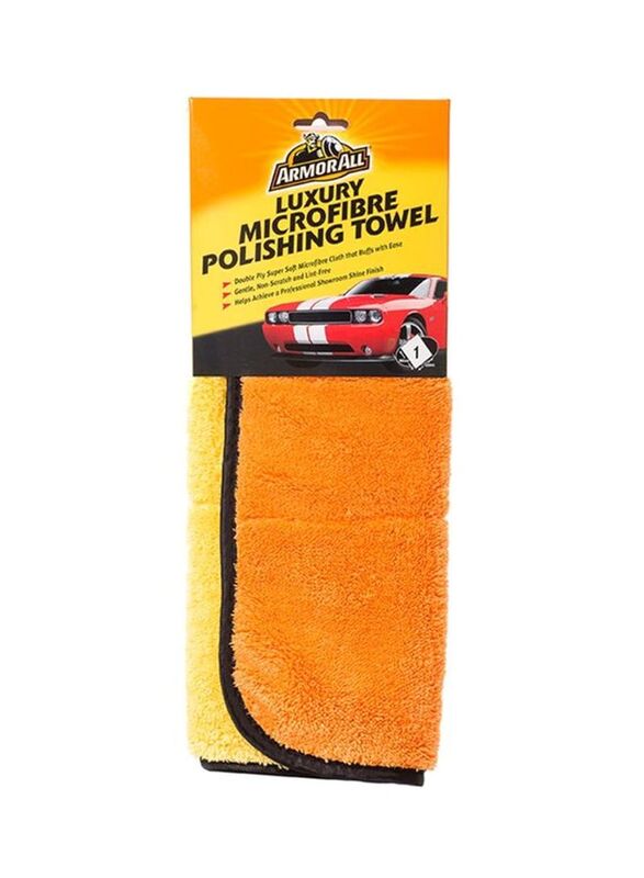 Armor All Microfiber Polishing Towel, Orange