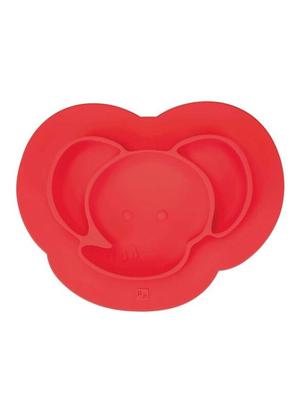 InterDesign Elephant Design Feeding Placemat, Red