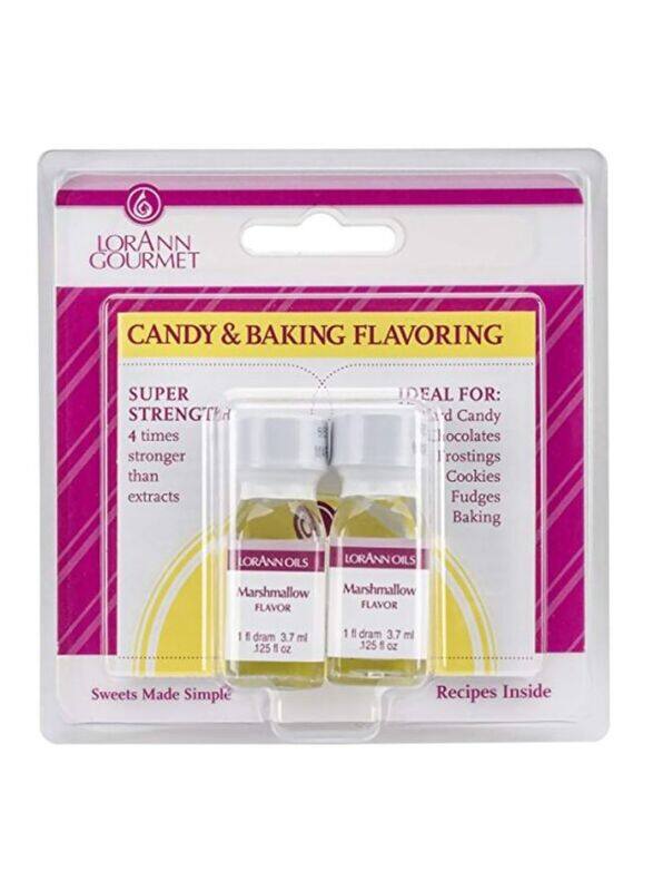 

LorAnn Oils Candy and Baking Flavouring Bottle-Marshmallow, 2 x 3.7ml