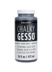 Deco Art Chalky Gesso Ultra-Matte Primer, 946ml, Dark Grey