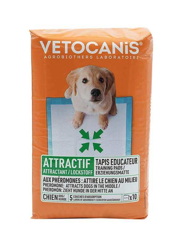 

Vetocanis Tapis Educateur Training Pad, Set of 10, Blue/White