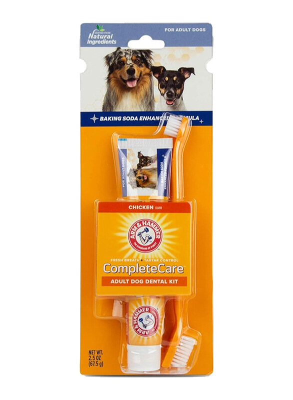 

Arm & Hammer Complete Care Adult Dog Dental Kit, 67.5g, Orange