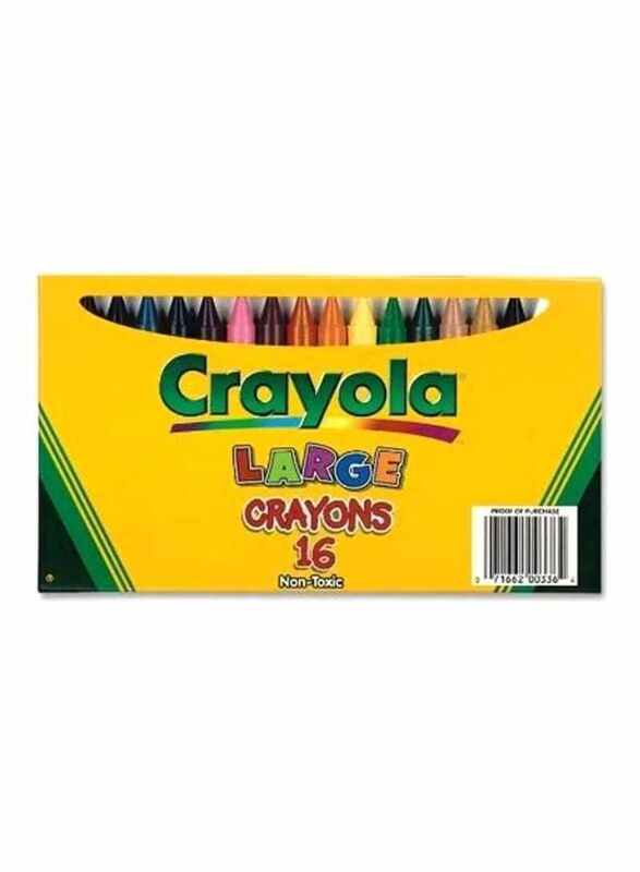 Crayola Large Crayons, 16 Pieces, Multicolour