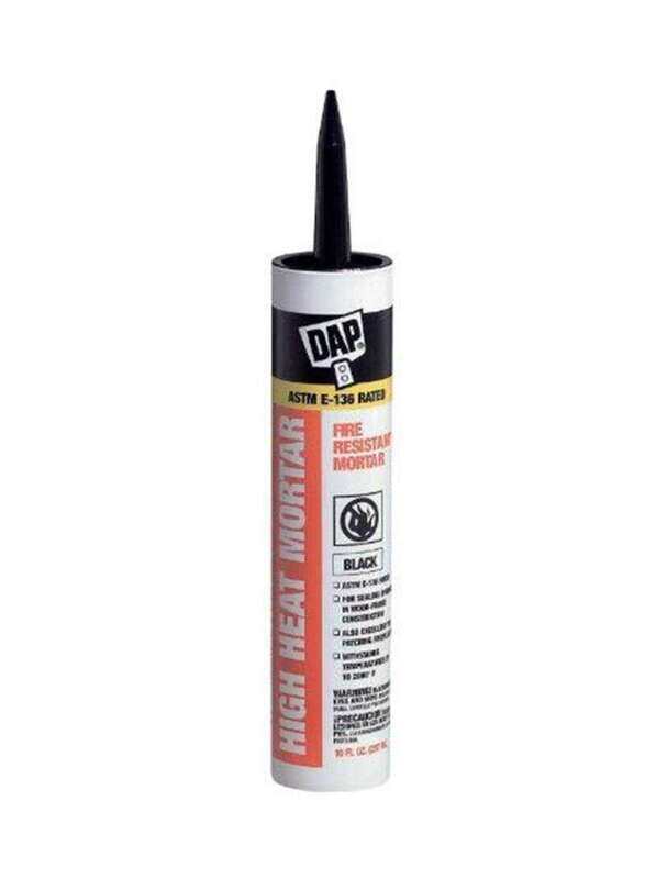 

Dap 10.1oz High Heat Mortar Fire Resistant Sealant, Black