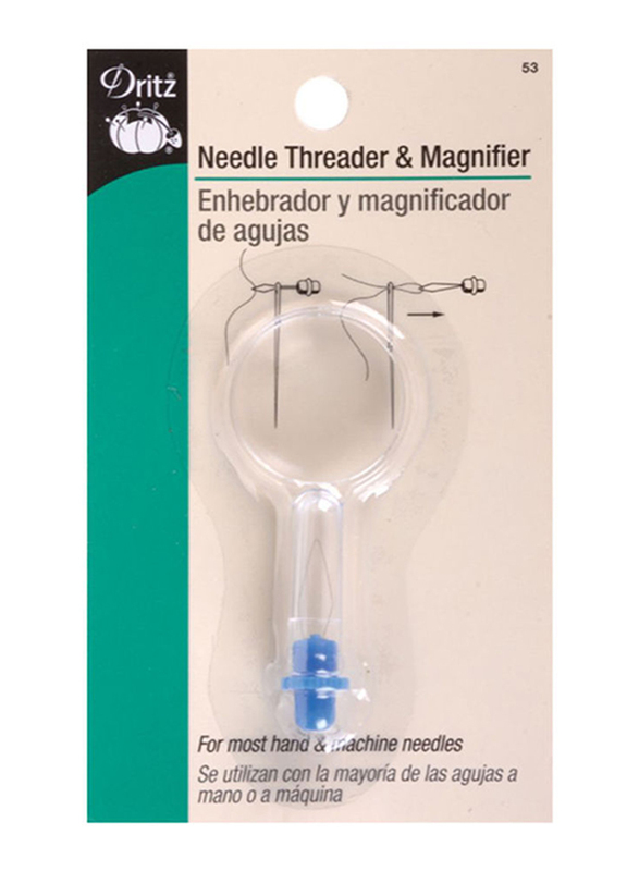 Dritz Needle Threader And Magnifier, Clear