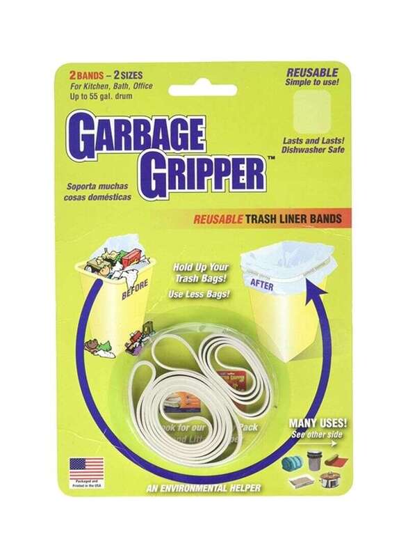Garbage Gripper Band Set, 2 Piece, White
