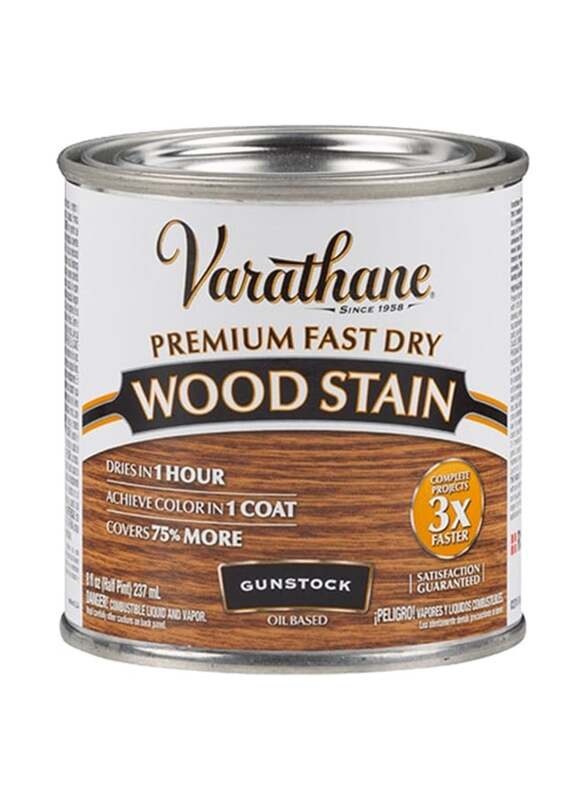 Varathane Premium Fast Dry Wood Stain, 237ml, Gunstock