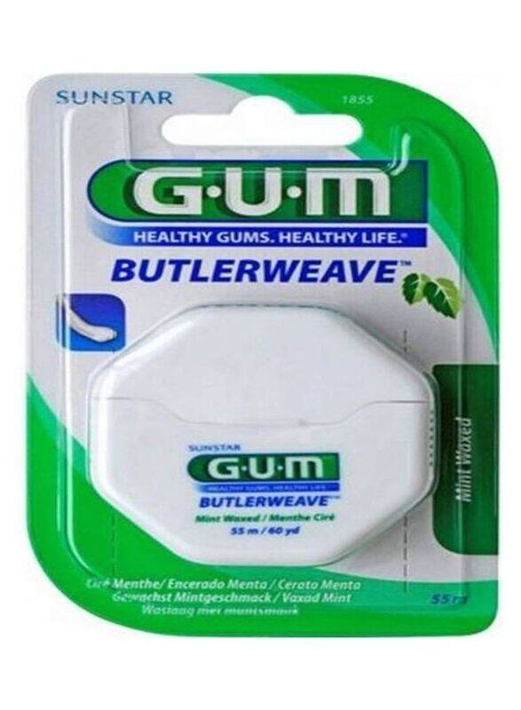 

Butler Gum Butlerweave Mint Waxed Dental Floss, 55ml