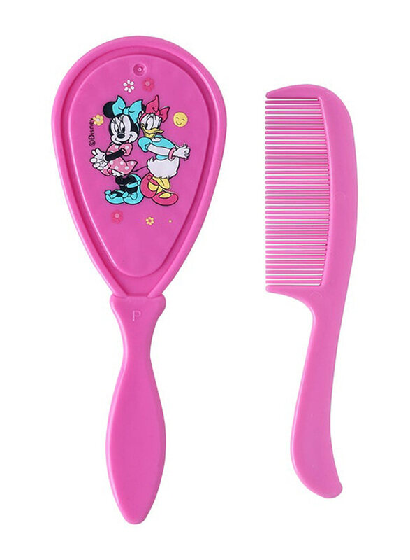 

Disney 2-Piece Minnie Mouse Brush And Comb Set, Pink