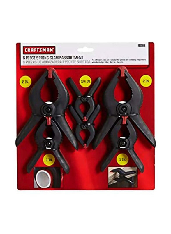 

Craftsman 6-Piece Spring Clamp, Black