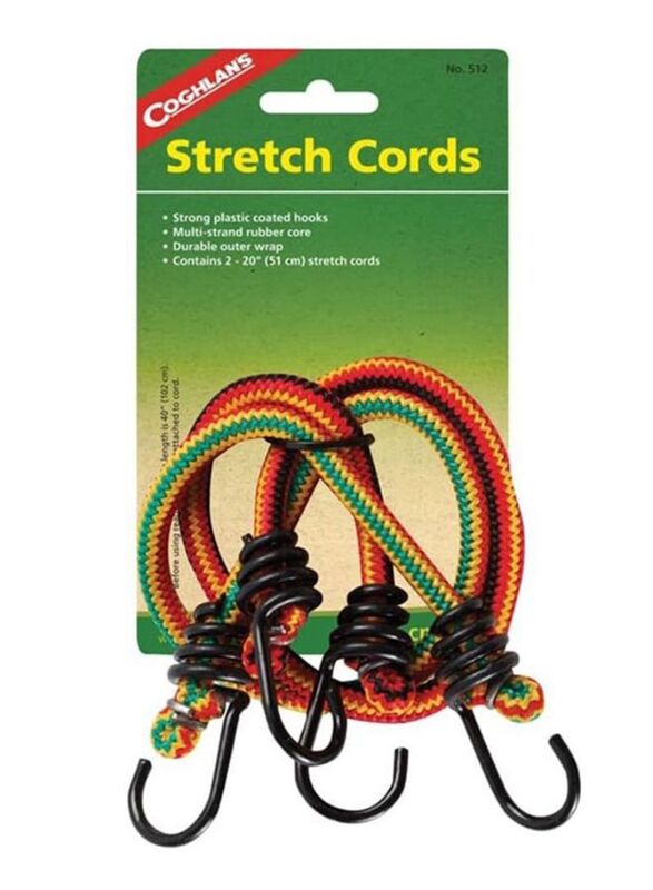 Coghlans Stretch Cord Set, 2 Pieces, Multicolour