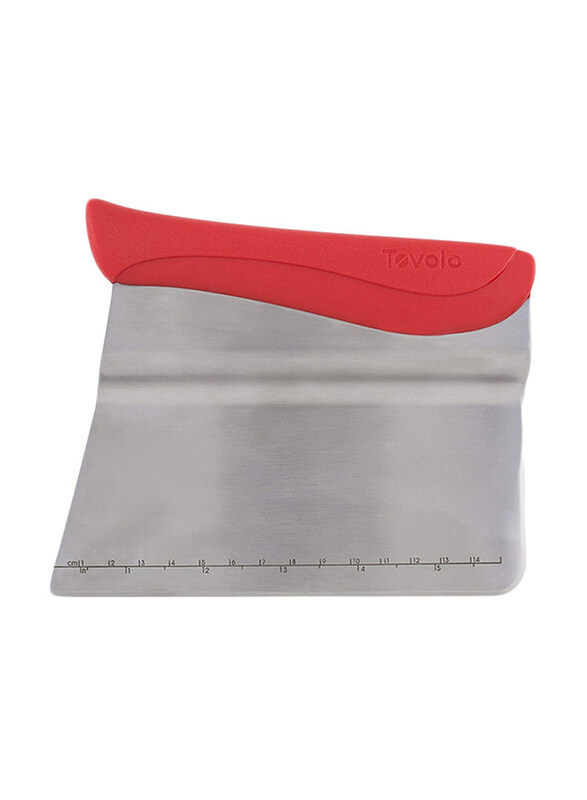 

Tovolo Plastic Tapered Edge Measurement Guide Scraper, 81-19539C, Red/Silver