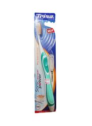 Trisa Sonic Battery Power Soft Toothbrush, Green/White